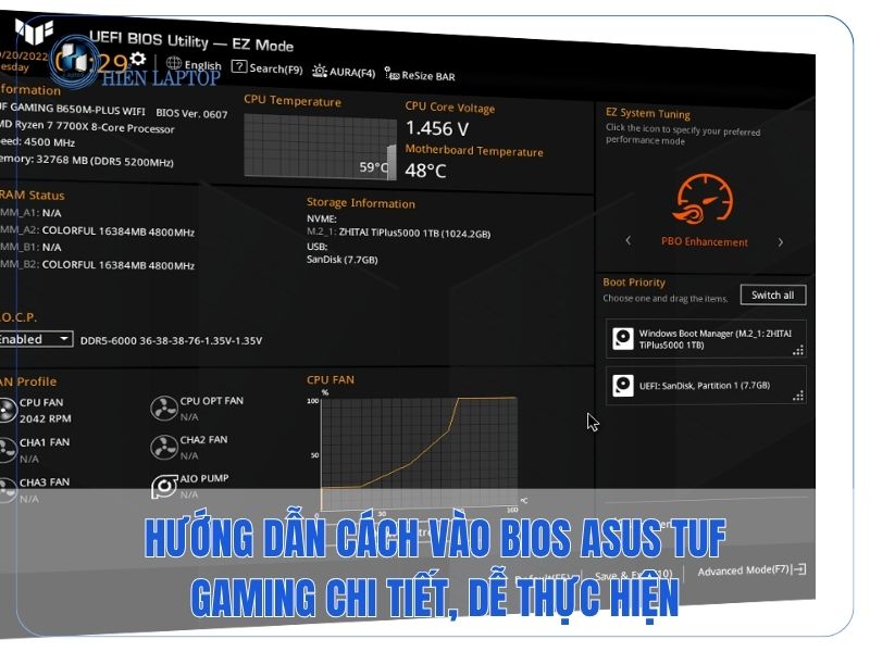 Hướng Dẫn Cách Vào BIOS Asus TUF Gaming Chi Tiết, Dễ Thực Hiện
