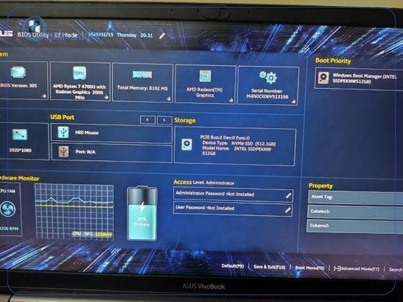 Cách vào BIOS laptop Asus từ Windows 10 và Windows 11