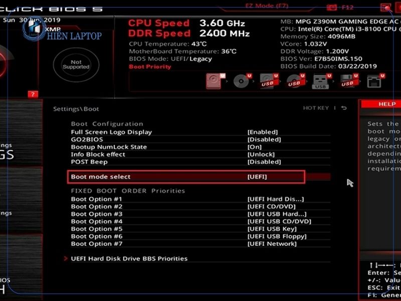 BIOS trên laptop MSI là gì?